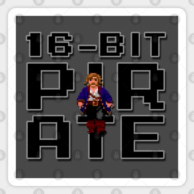 16-Bit Pirate Magnet by RetroCheshire